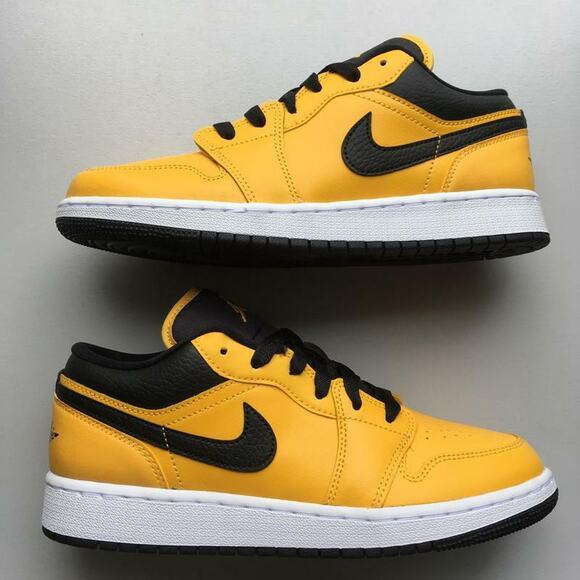 Nike Air Jordan 1 Low GS University Gold Black 553560 700 - SIZE 4.5Y = 4.5 MENS main image 8